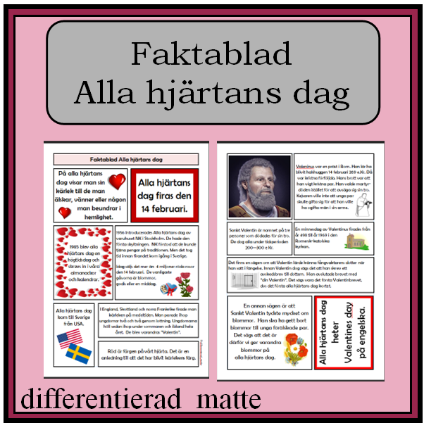 Faktablad - Alla hjÀrtans dag