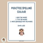 Practice spelling – colour - bild 1