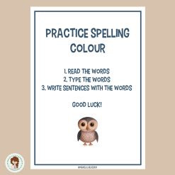 Practice spelling - colour