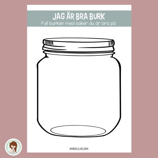 Fyl burken med bra saker