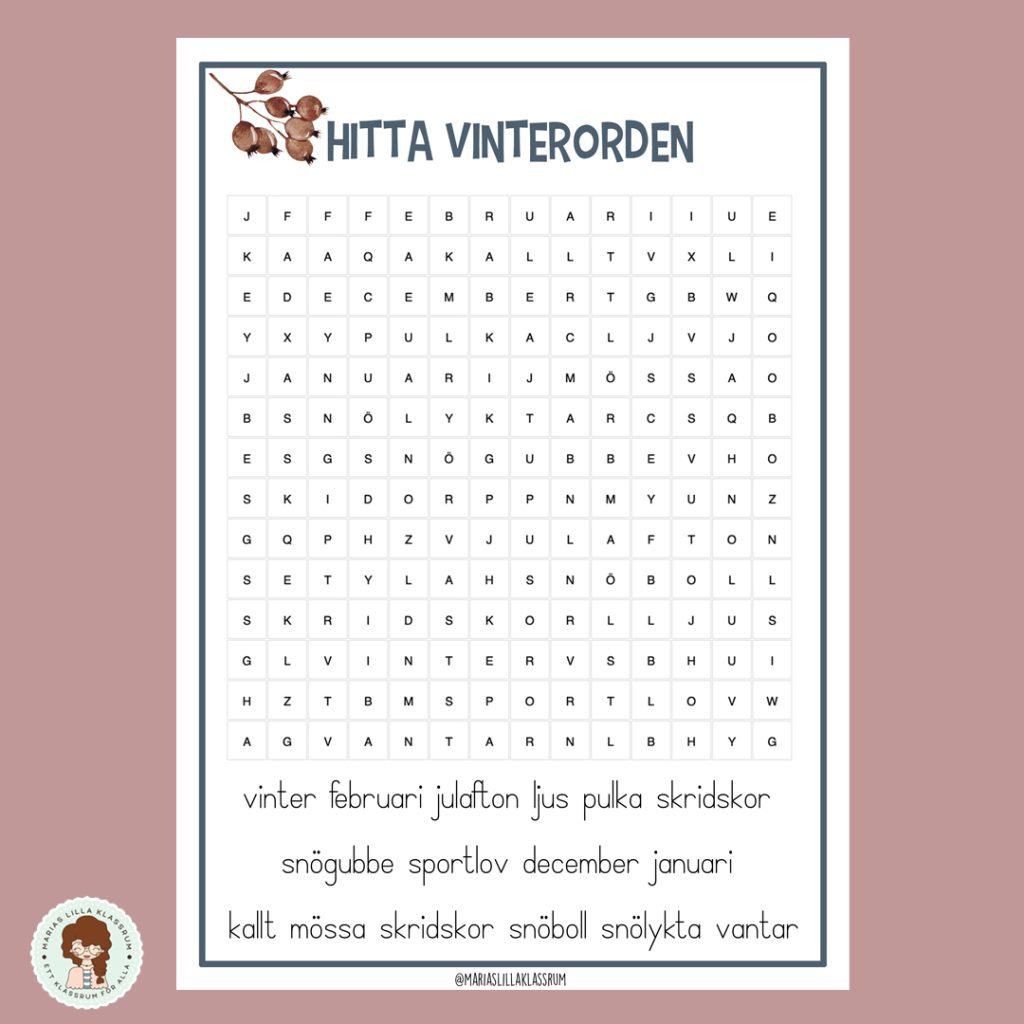 Ordgömmor – årstiderna