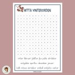 Ordgömmor – årstiderna - bild 1