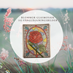 Glasfönster, mosaik blommor - bild 1