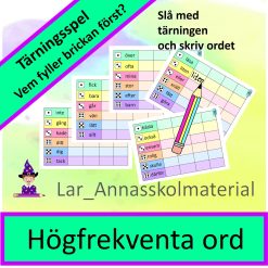 Högfrekventa ord Tärningsspel