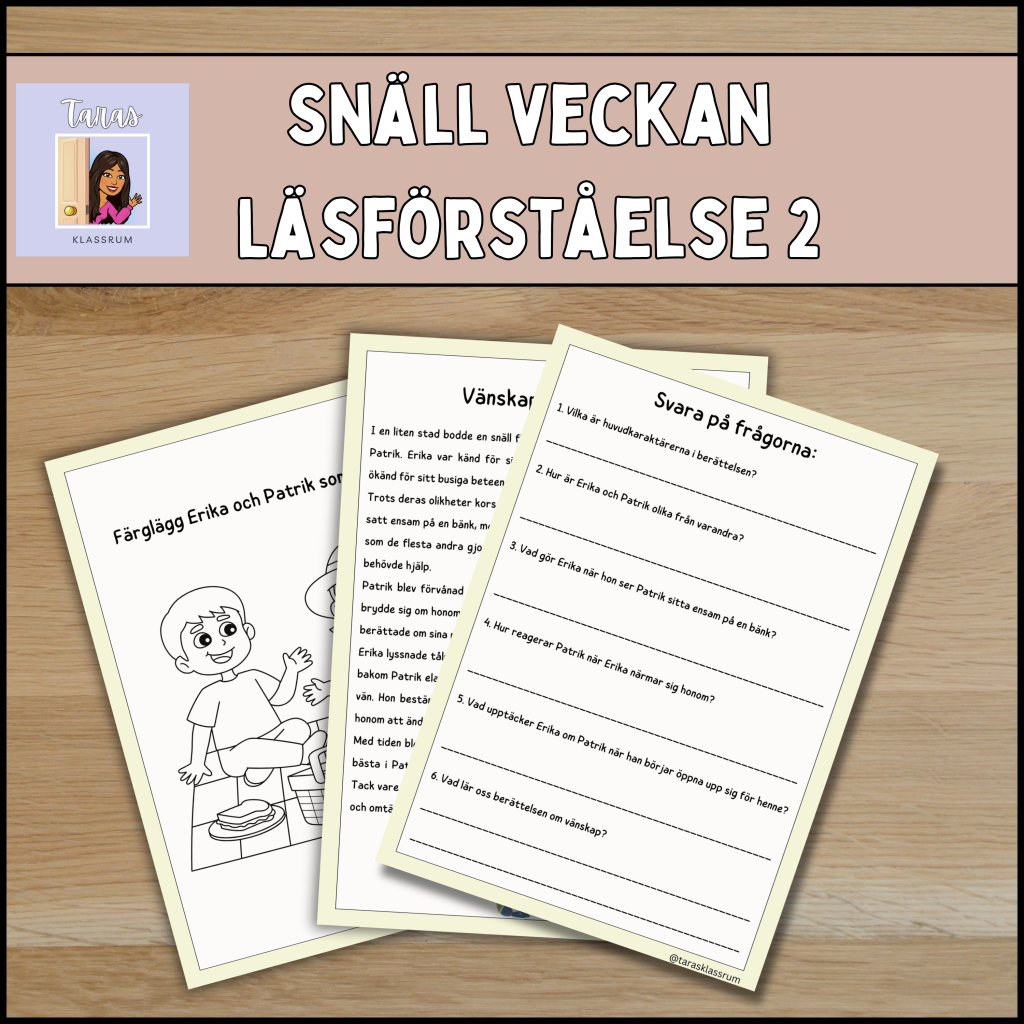 Läsförståelse häfte 2 (snäll-veckan)