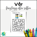 Vår – Färglägg efter siffra - bild 1