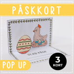 Påskkort, pop-up - bild 1