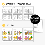 Påskpyssel: para ihop motiven - bild 3