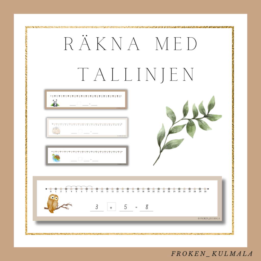 Räkna med tallinjen 0-30