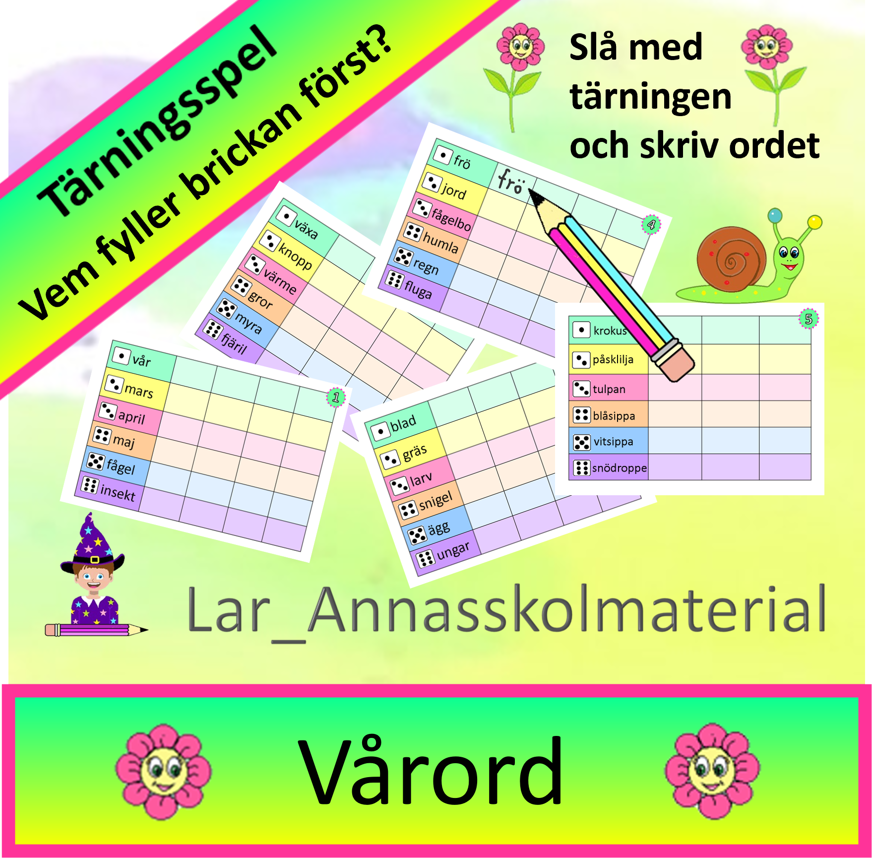 Vårord tärninsspel