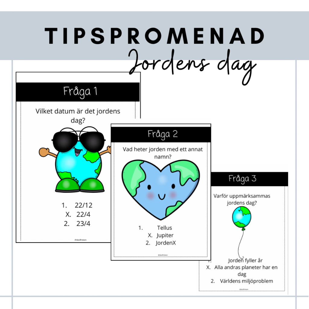 Tipspromenad – jordens dag