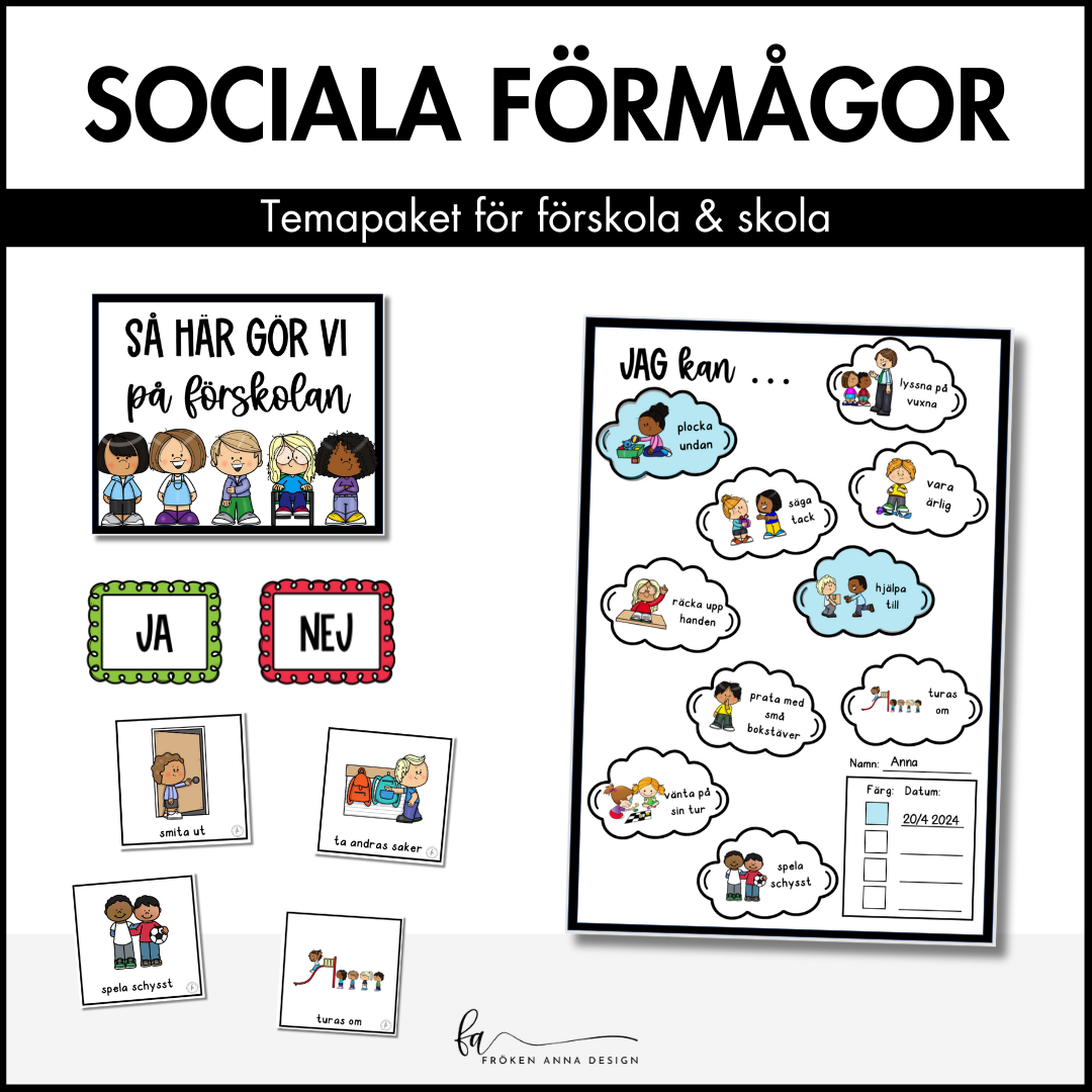 Temapaket: Sociala förmågor i förskola & skola