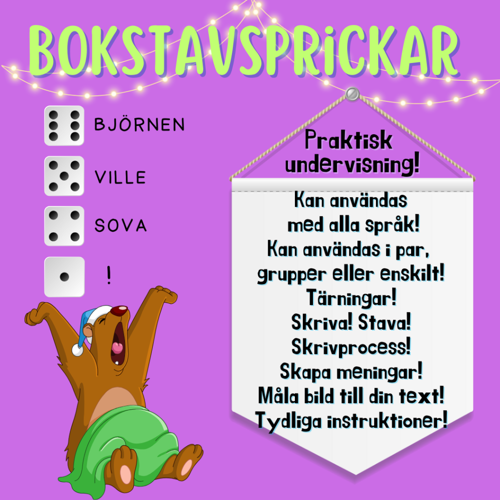 Bokstavsprickar – rolig aktivitet!