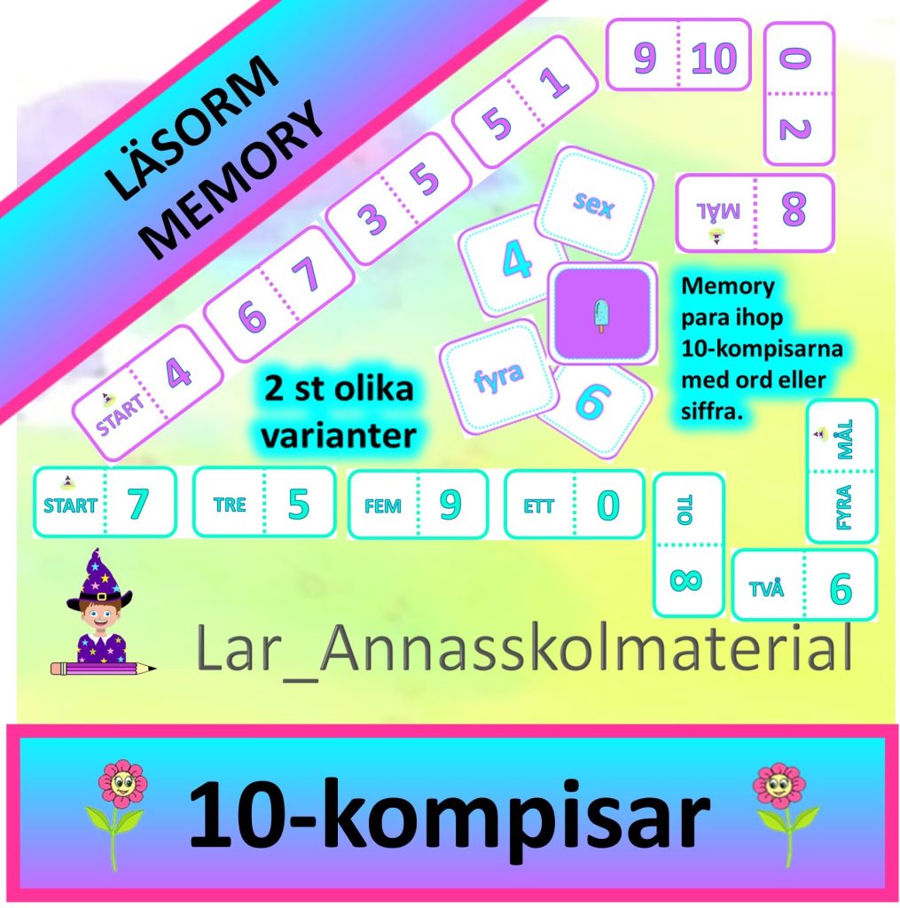 10-kompisar Läsorm och Memory