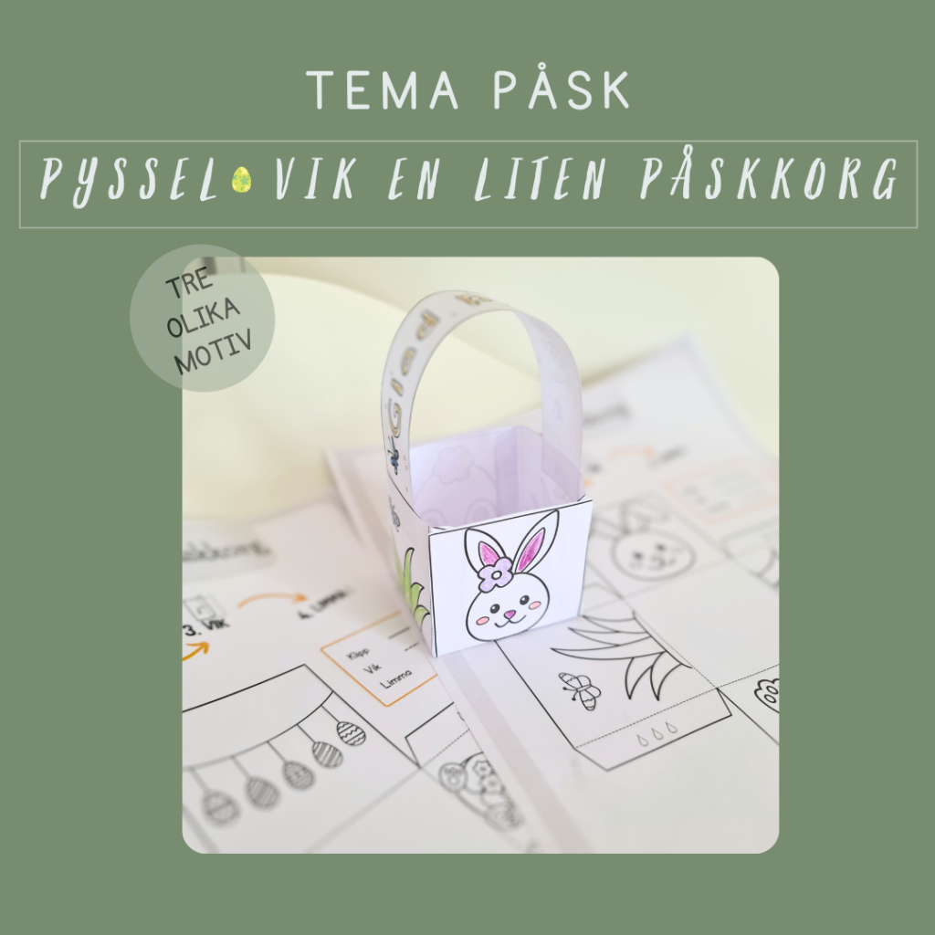 Vik en liten Påskkorg