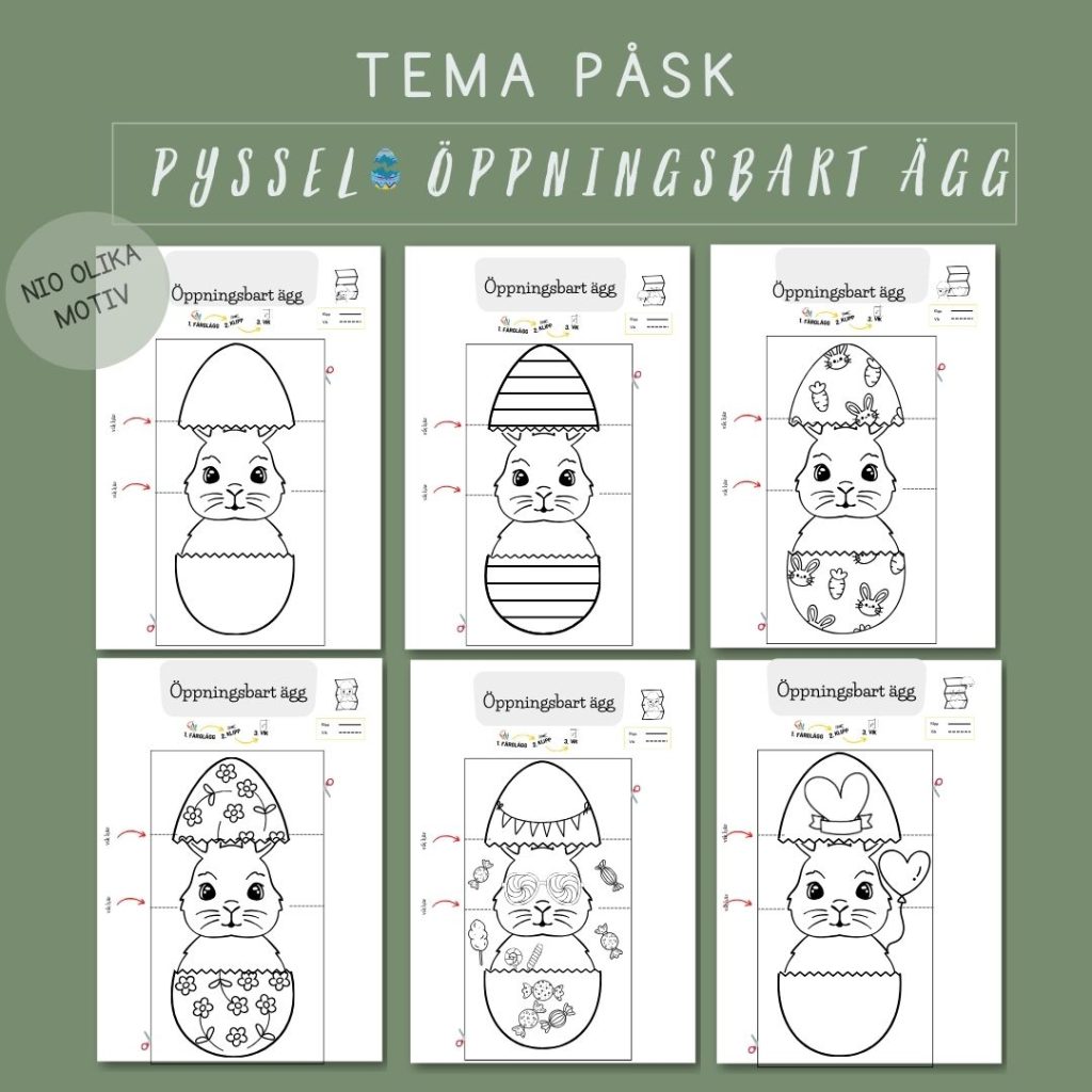 Öppningsbart ägg påskhare