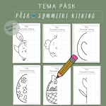 Påsk symmetri ritning - bild 1