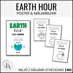 Earth Hour: Målarbilder