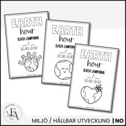 Earth Hour: Målarbilder