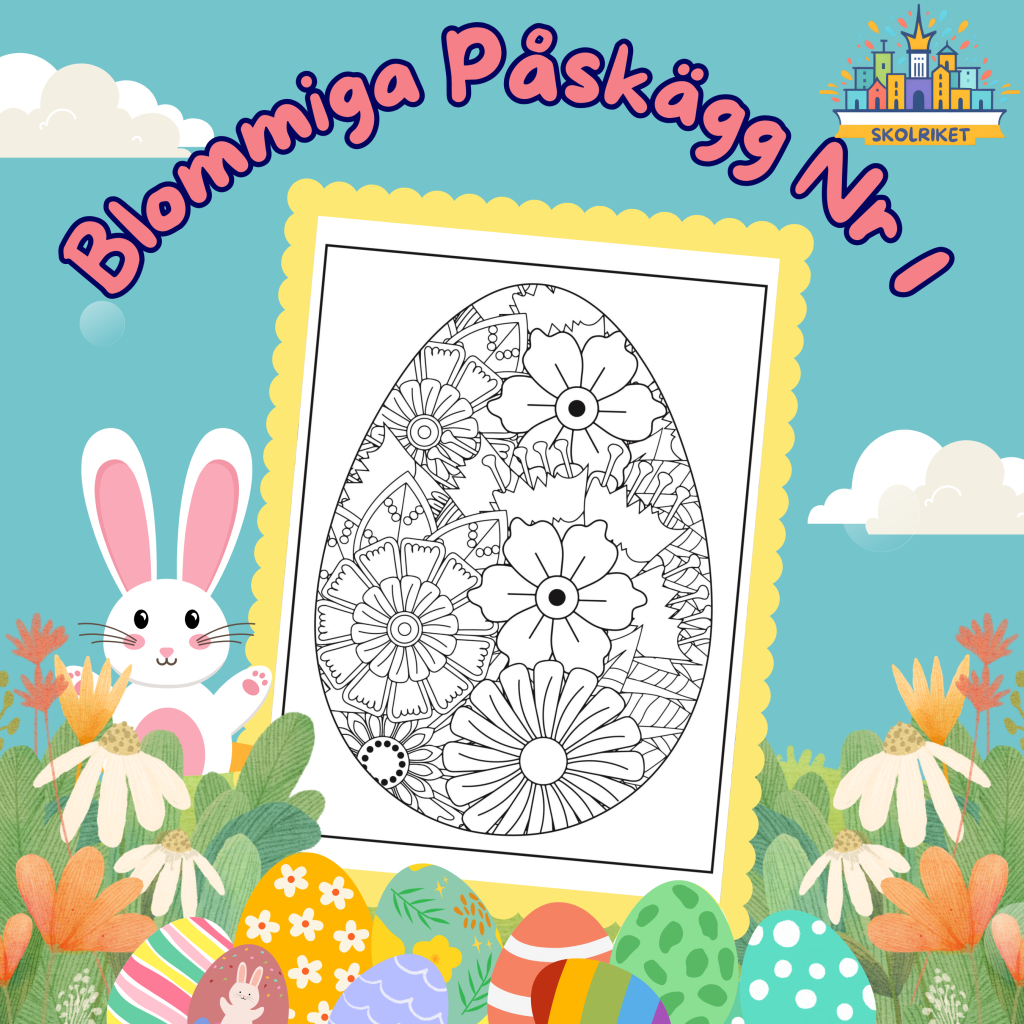 Blommiga Påskägg Nr 1