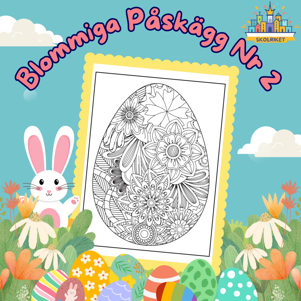 Blommiga Påskägg Nr 2