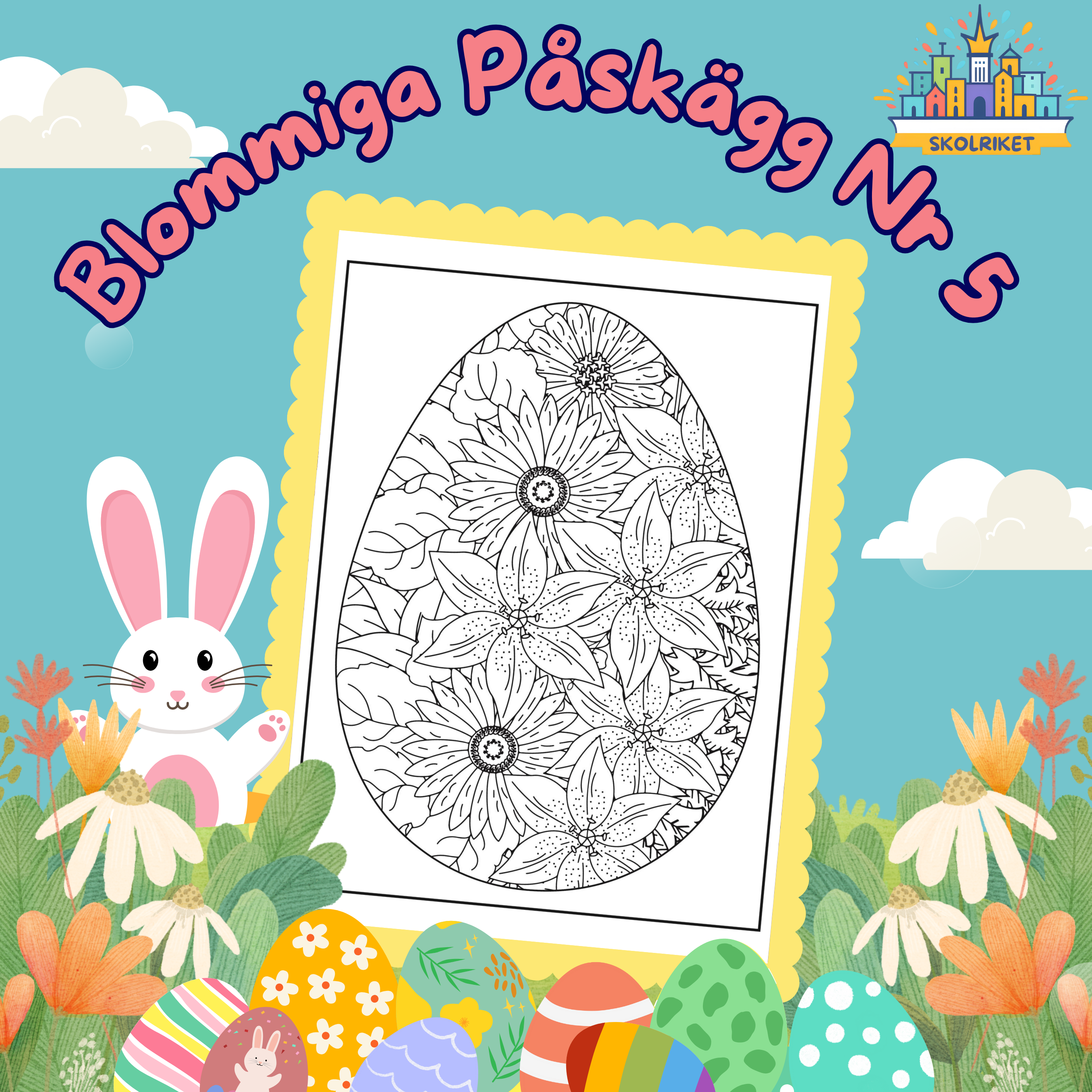 Blommiga Påskägg Nr 5