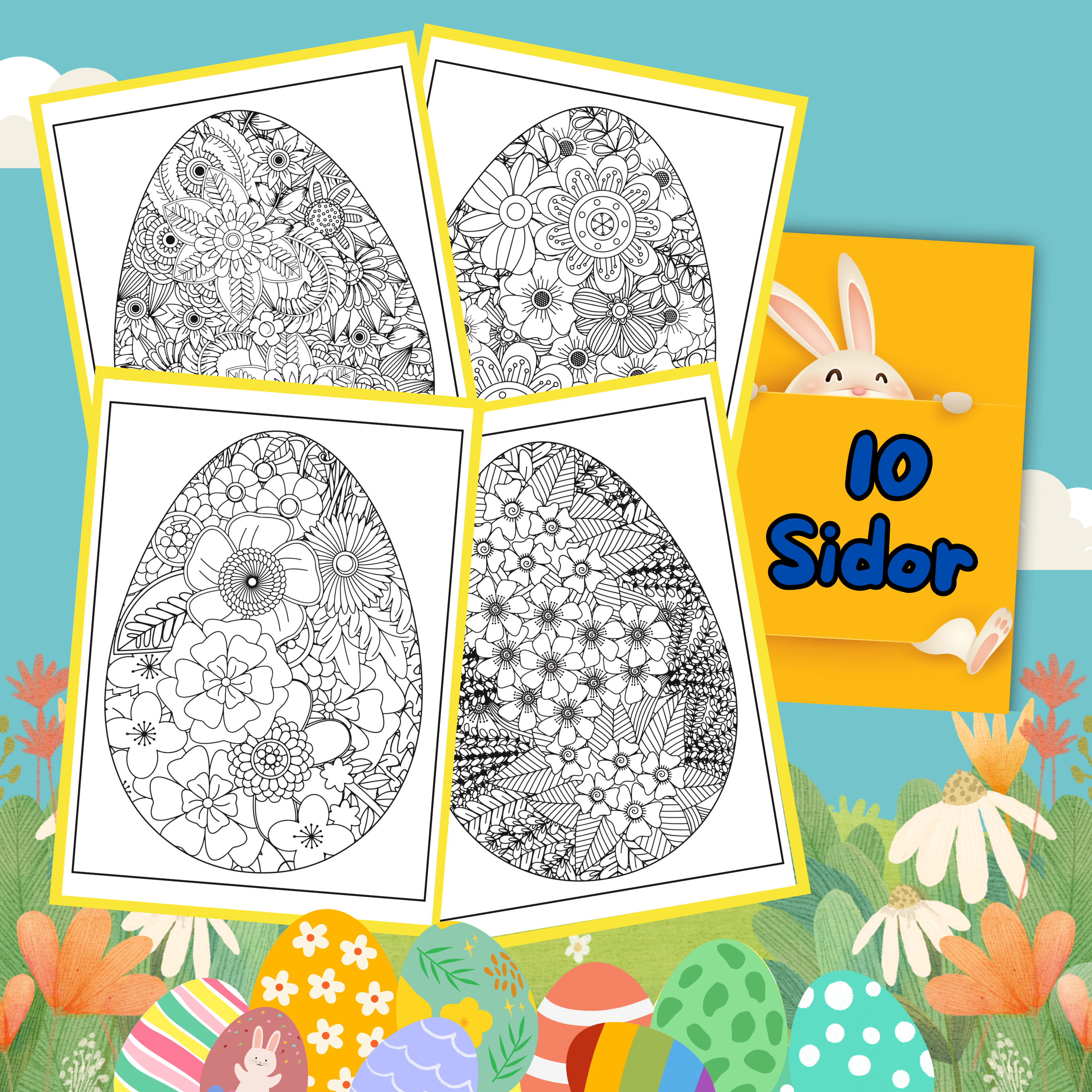 Blommiga Påskägg Nr 5