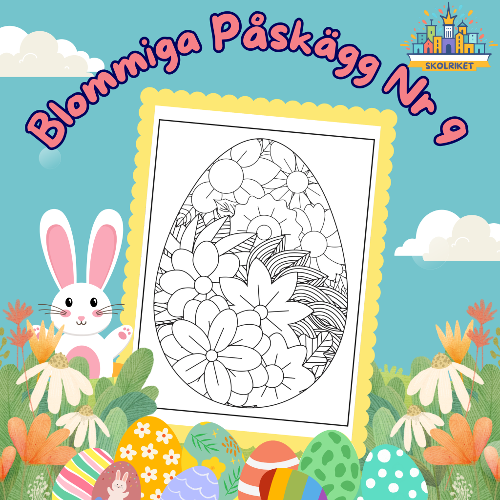 Blommiga Påskägg Nr 9