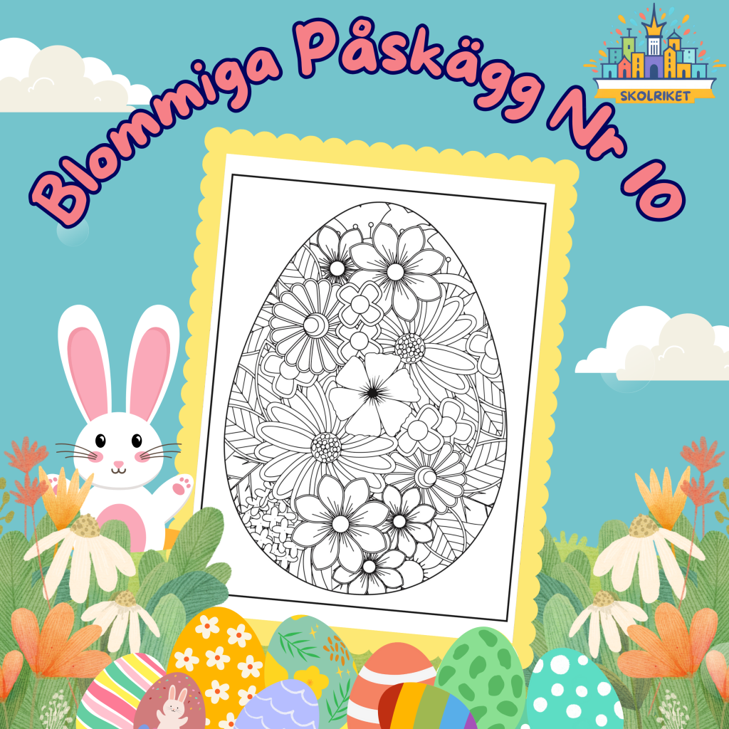 Blommiga Påskägg Nr 10