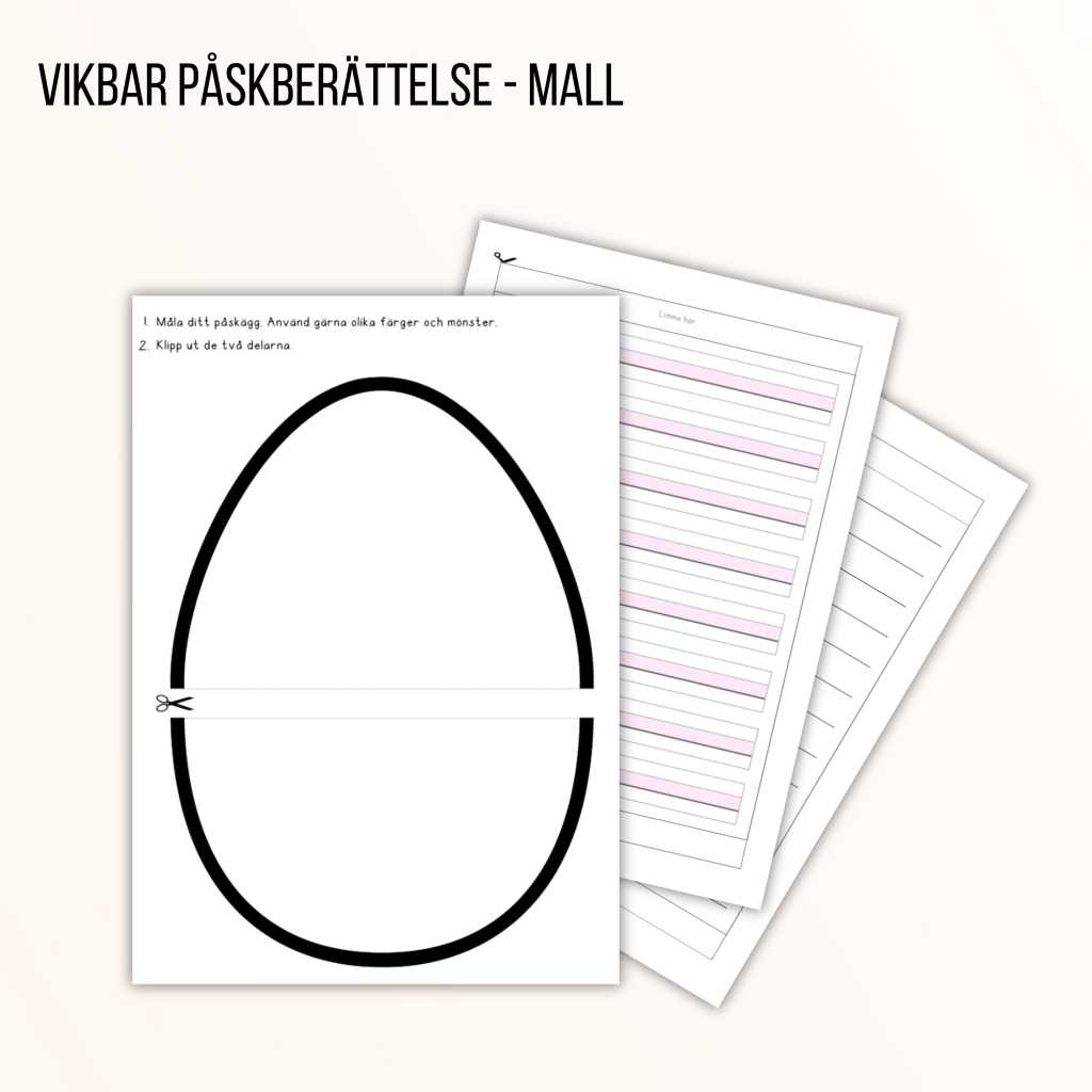 Mall för vikbar påskberättelse