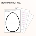 Mall för vikbar påskberättelse - bild 1