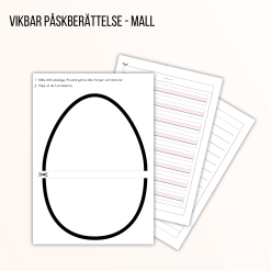 Mall för vikbar påskberättelse