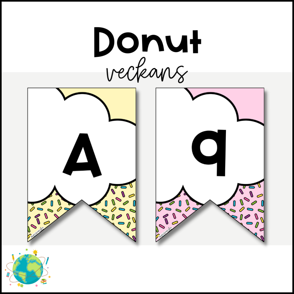 Donut – Veckans bokstav och siffra