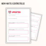 Meny-matte/läsförståelse - bild 4