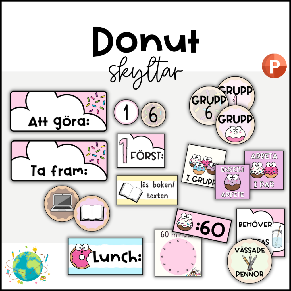Donut – Skyltar