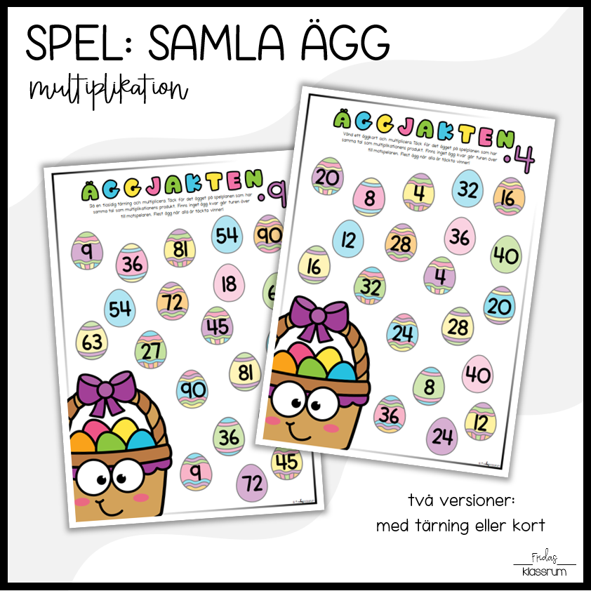 Äggjakt: Multiplikation