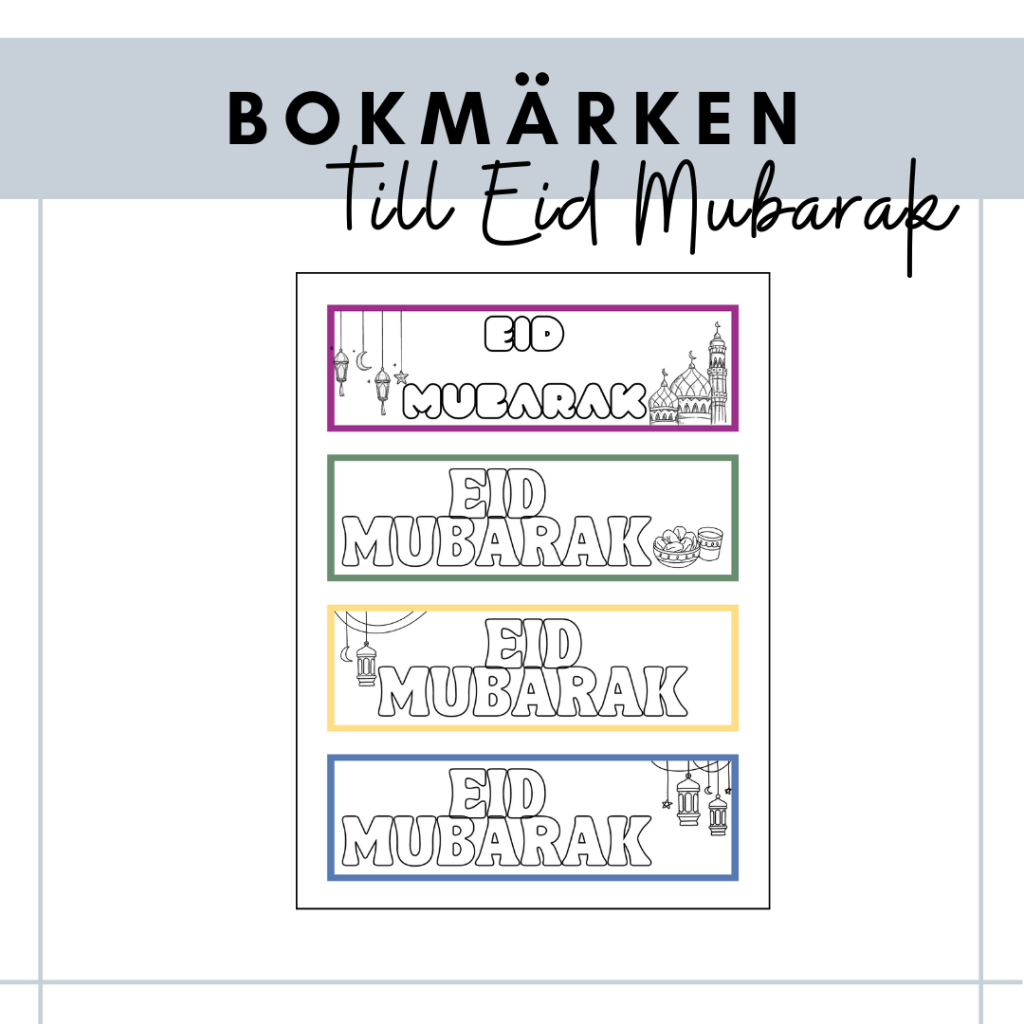Bokmärken – Eid Mubarak