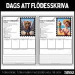 Dags att flödesskriva – 1 – 7 olika nivåer, 7 olika illustrationer, 98 sidor - bild 3