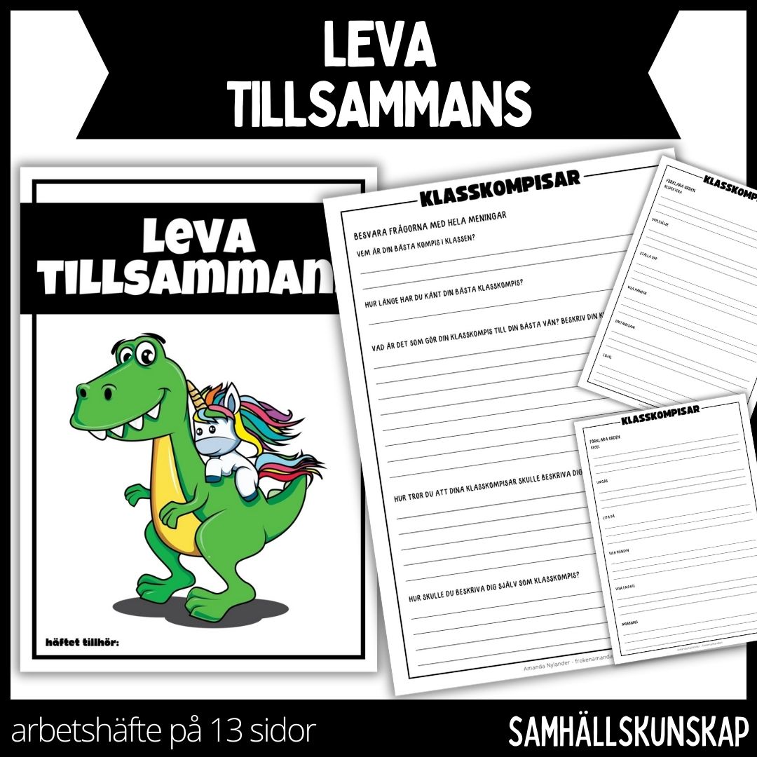 Leva tillsammans - arbetshäfte - 13 sidor