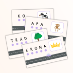 Träna på att ljuda – Interaktiv PowerPoint med 100 ord (2-5 bokstäver) - bild 2