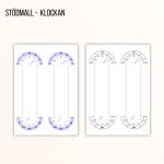 Stödmall klockan – armband (två olika mallar) - bild 3