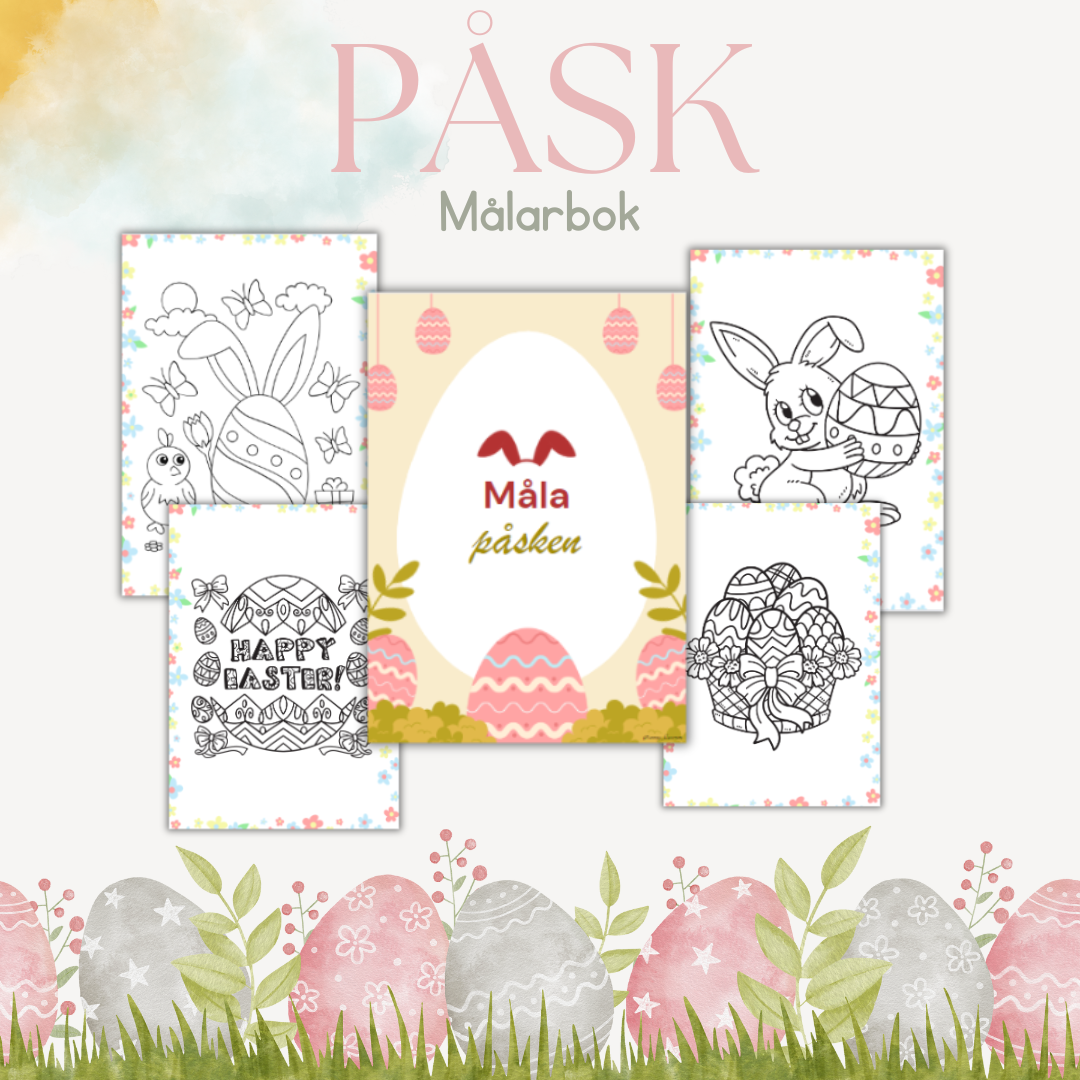 Målarbok påsk