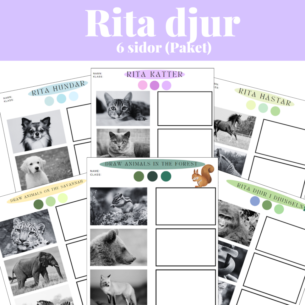 Rita djur – Paket