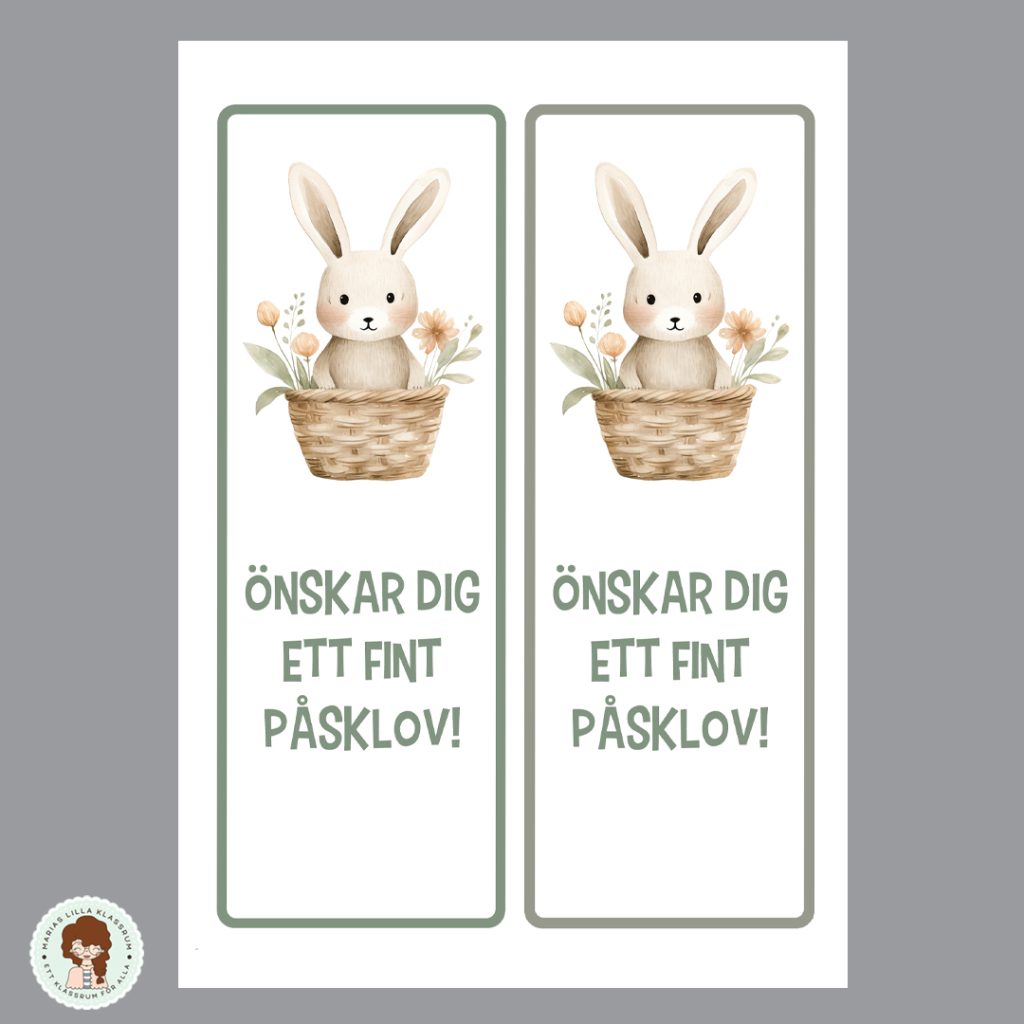 Påskbokmärken