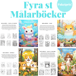 Målarböcker (4st) - bild 1