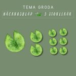 Näckrosblad tema groda - bild 1