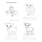 Vad heter djurens barn? Målarbilder. - bild 1