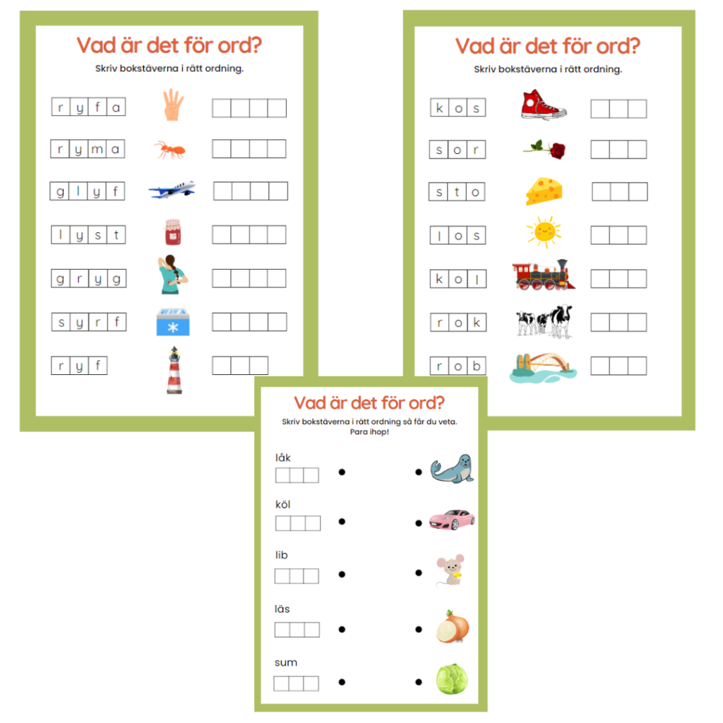 Läs-och skrivträning 1