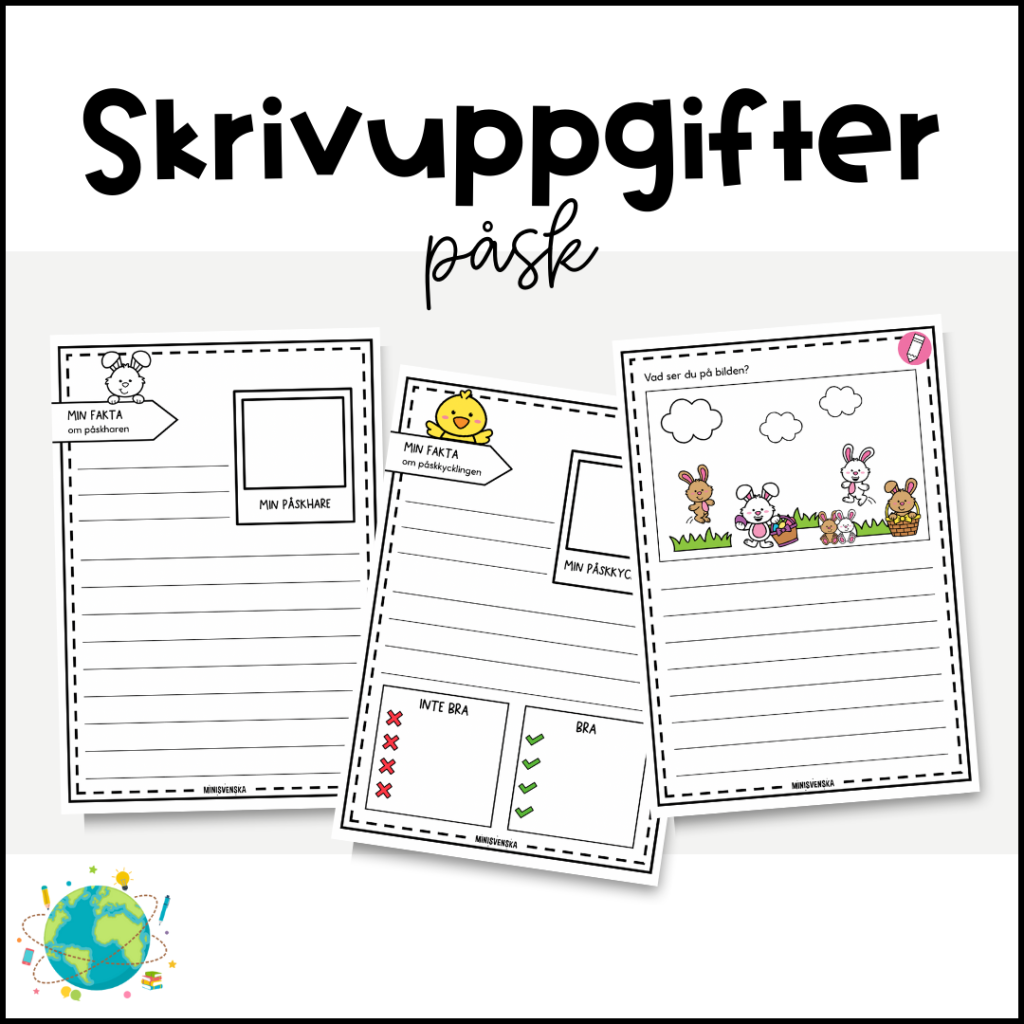 Påsk – Skrivuppgifter