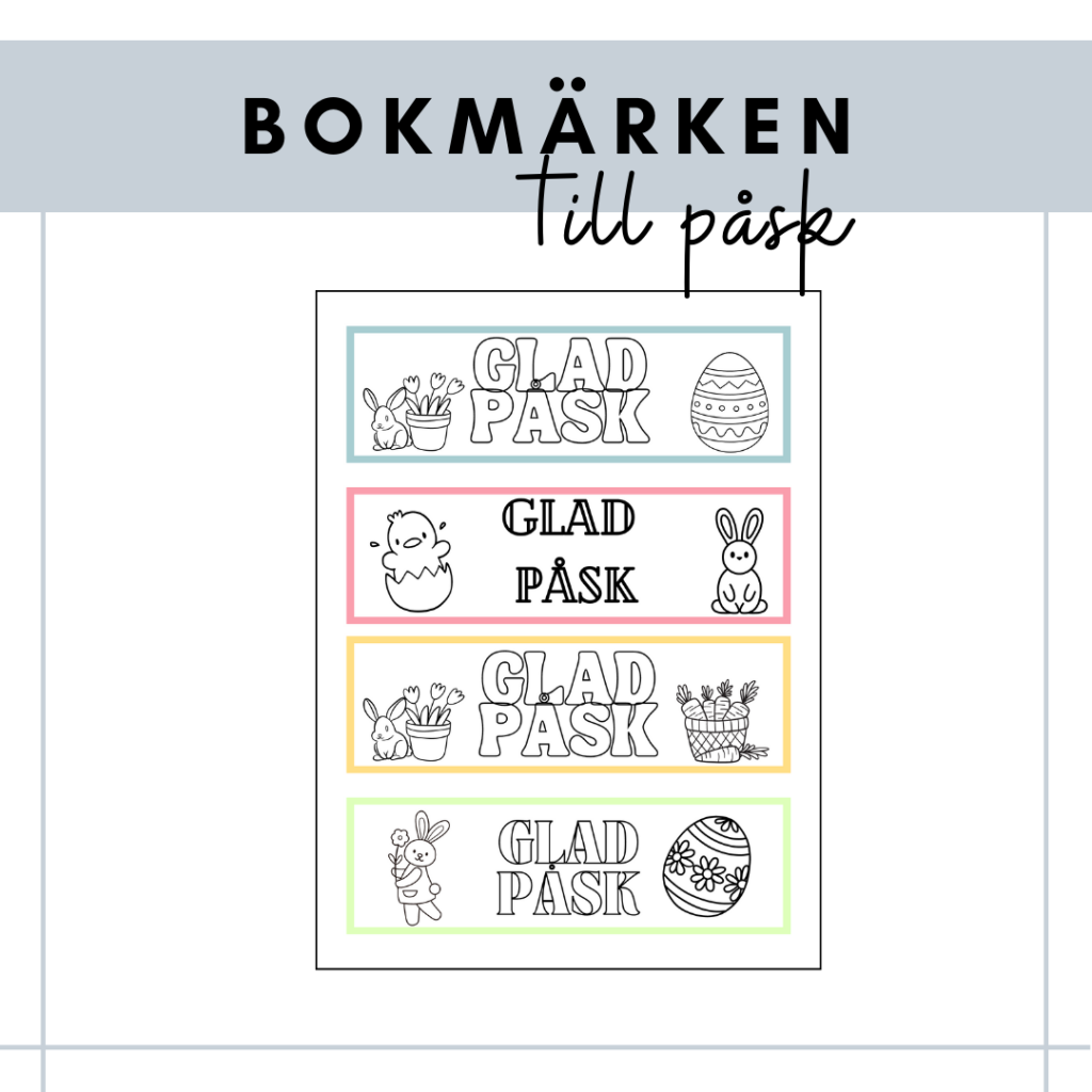 Påskbokmärken